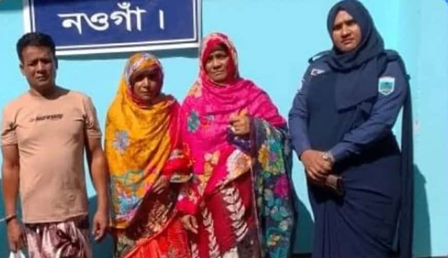 নওগাঁর পোরশা কামারধা মলমপার্টির দুই নারীসদস্য সহ তিন জন আটক