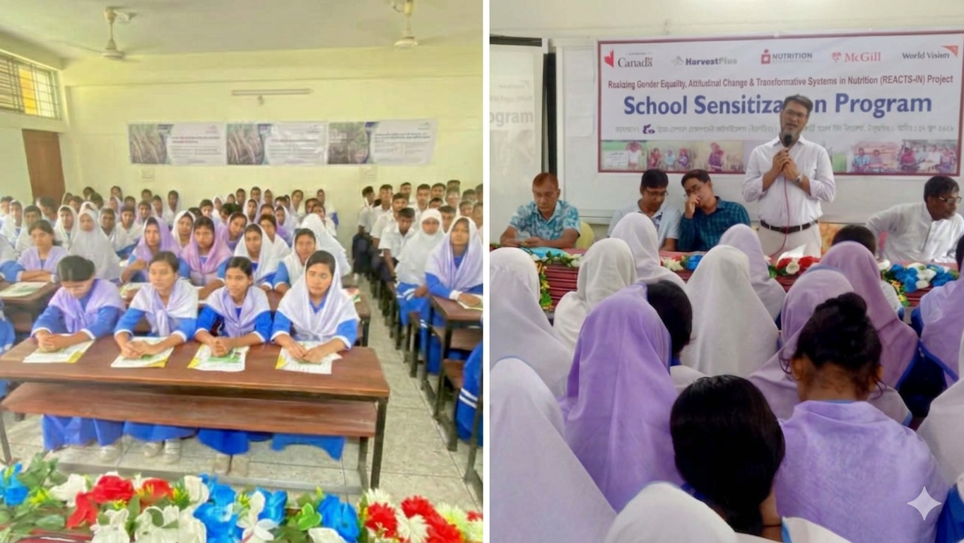 ঠাকুরগাঁওয়ে শিক্ষার্থীদের মাঝে জিংক সমৃদ্ধ ধানের গুরুত্ব নিয়ে সচেতনতা