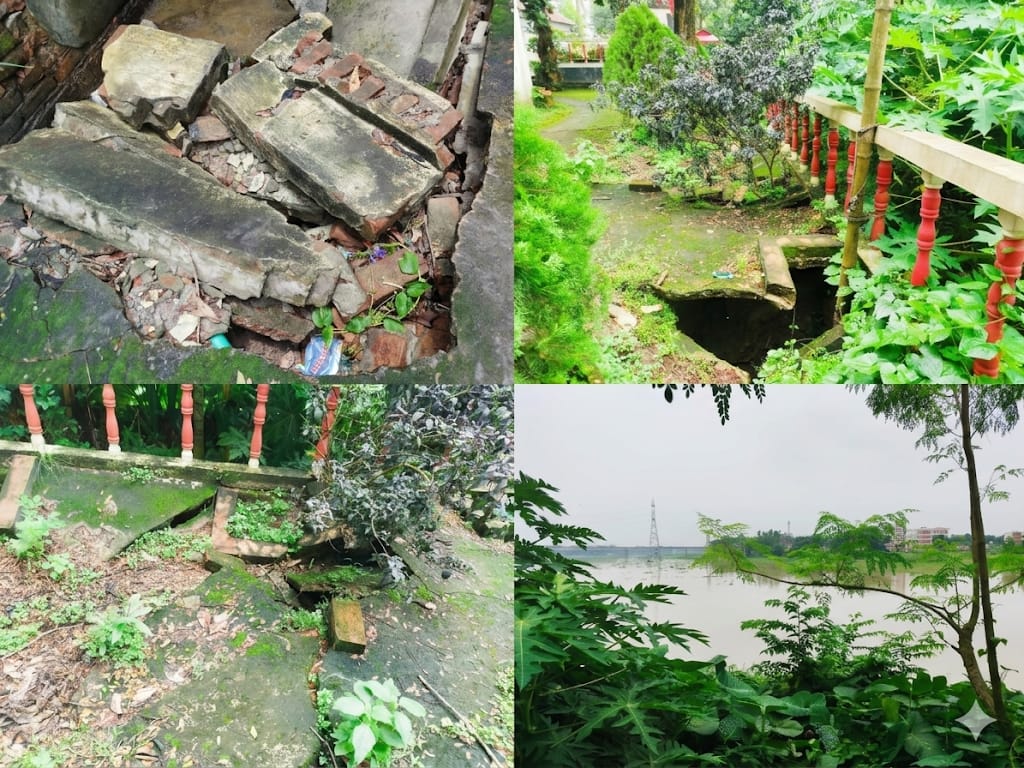 শীতলক্ষ্যার তীব্র ভাঙনে ধসের মুখে কাপাসিয়া থানা কমপ্লেক্স